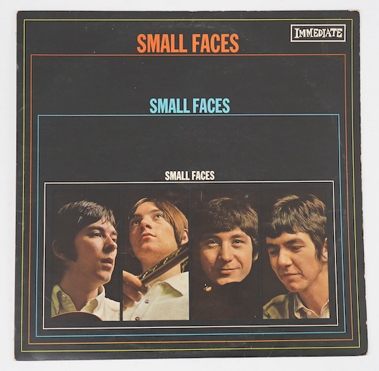 Small Faces; Small Faces LP record album, mono on Immediate, IMLP008. Condition - fair, some scratches to surface of the vinyl